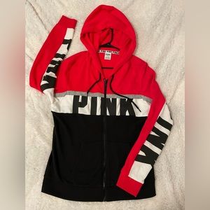 PINK full zip hoodie
